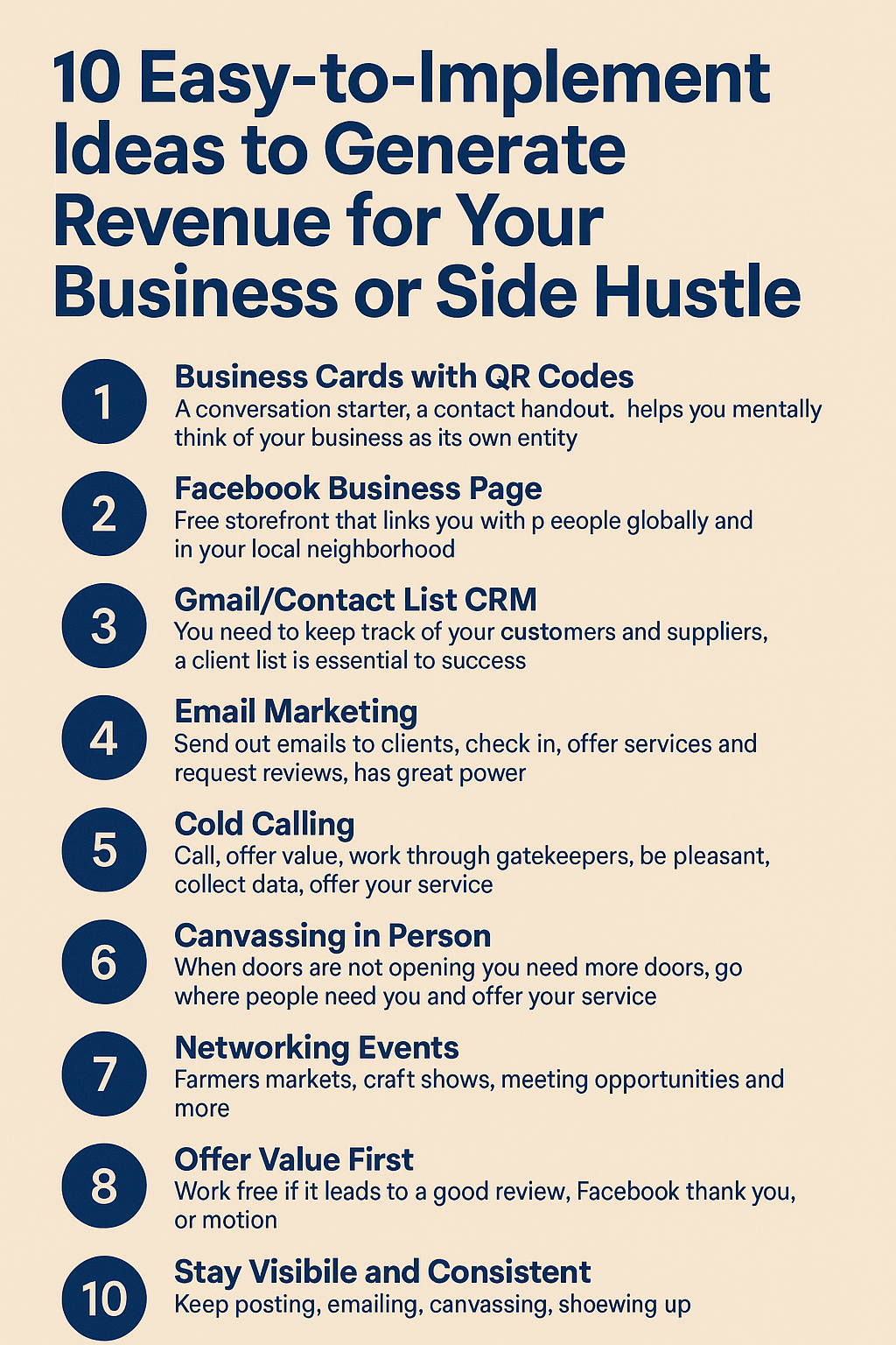 10 Easy-to-Implement Ideas to Generate Revenue for Your Business or Side Hustle
