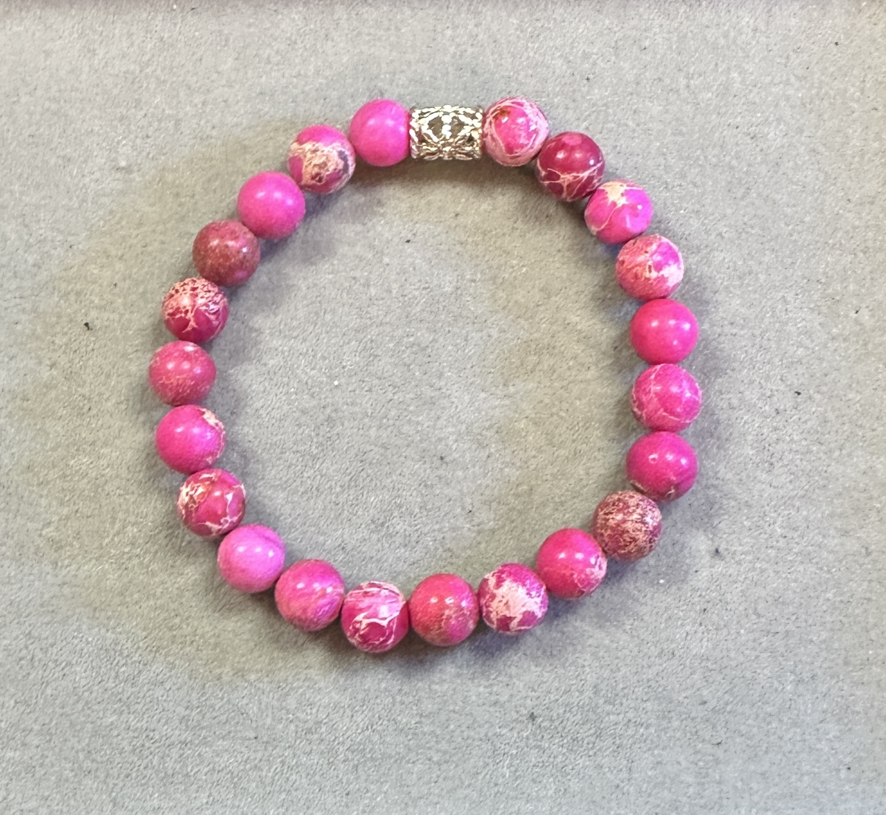 Pink Sea Sediment Triple Stack Bracelets (3) - Image 4