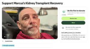 Marcus Geiser leaving for kidney transplant surgery at Allegheny General Hospital surrounded by faith, hope, and family support.