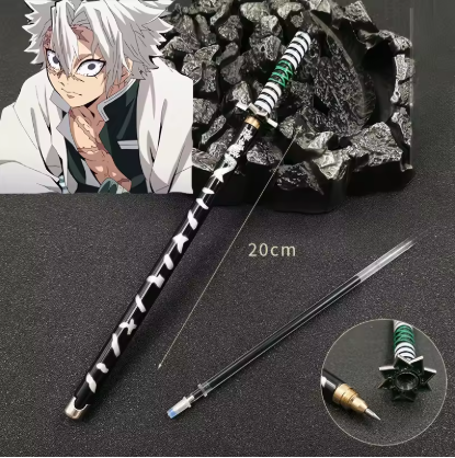 collectible anime sword pen miniature katana ballpoint writing instrument